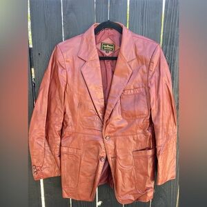 Andhurst Men's Rust Leather Blazer